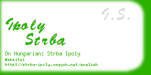 ipoly strba business card